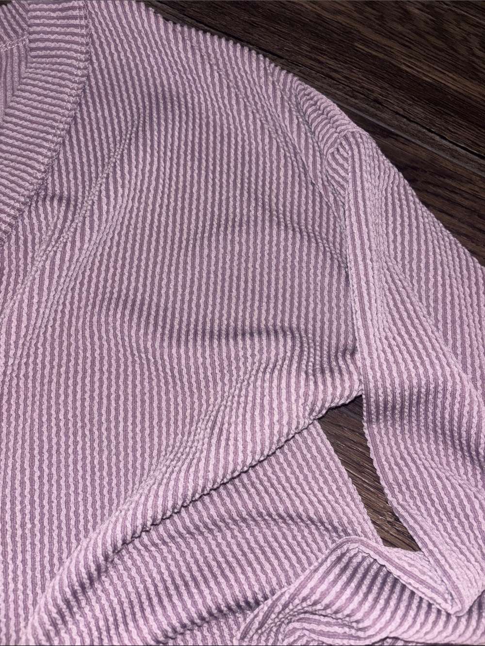 Altar'd State Ribbed V-Neck - Picture 4 of 4